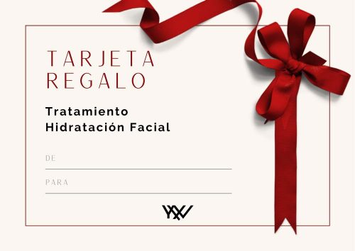 tarjeta regalo tratamiento hidratación facial